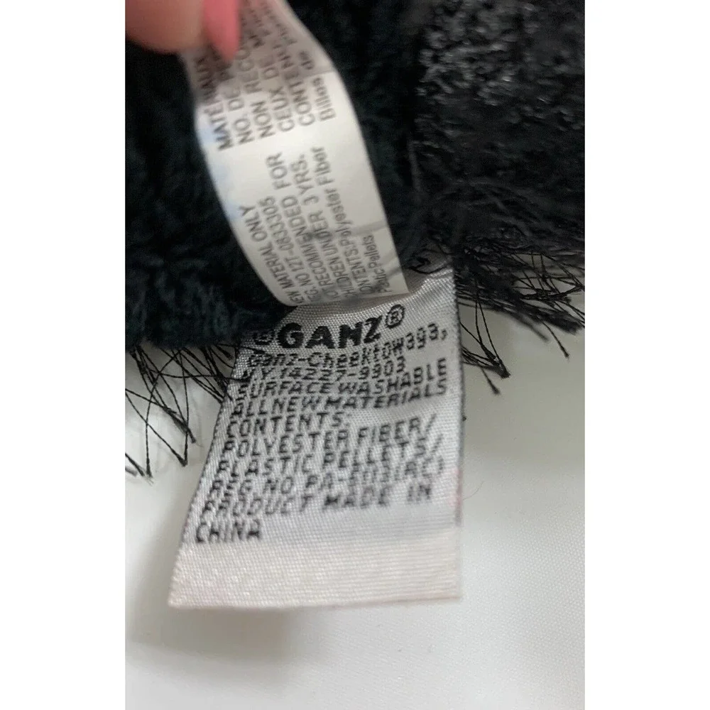 Ganz Webkinz Black Bear‎ Plush Stuffed Animal Toy HM004 No Code